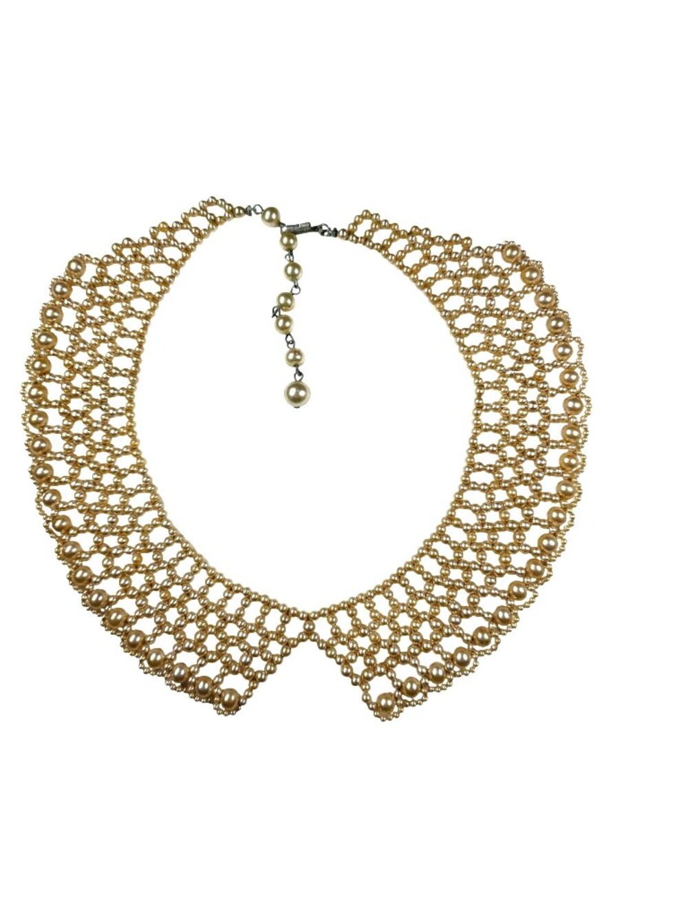 Collar Necklace Vtg Style Faux Pearl Grannycore womens Jewelry bridal wedding